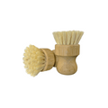 Natural Sisal Vegetable & Hand Scrubber — Bamboo Handle