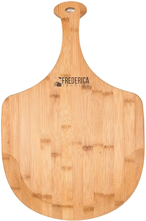 Natural Bamboo Pizza Peel & Serving Paddle Cutting Board